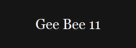 Gee Bee 11