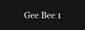 Gee Bee 1