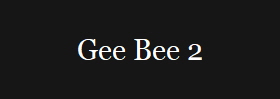 Gee Bee 2