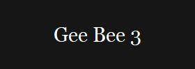 Gee Bee 3