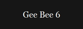 Gee Bee 6