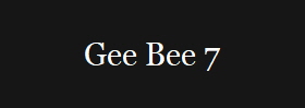 Gee Bee 7